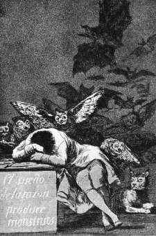 Francisco de Goya: The Sleep of Reason brings forth Monsters